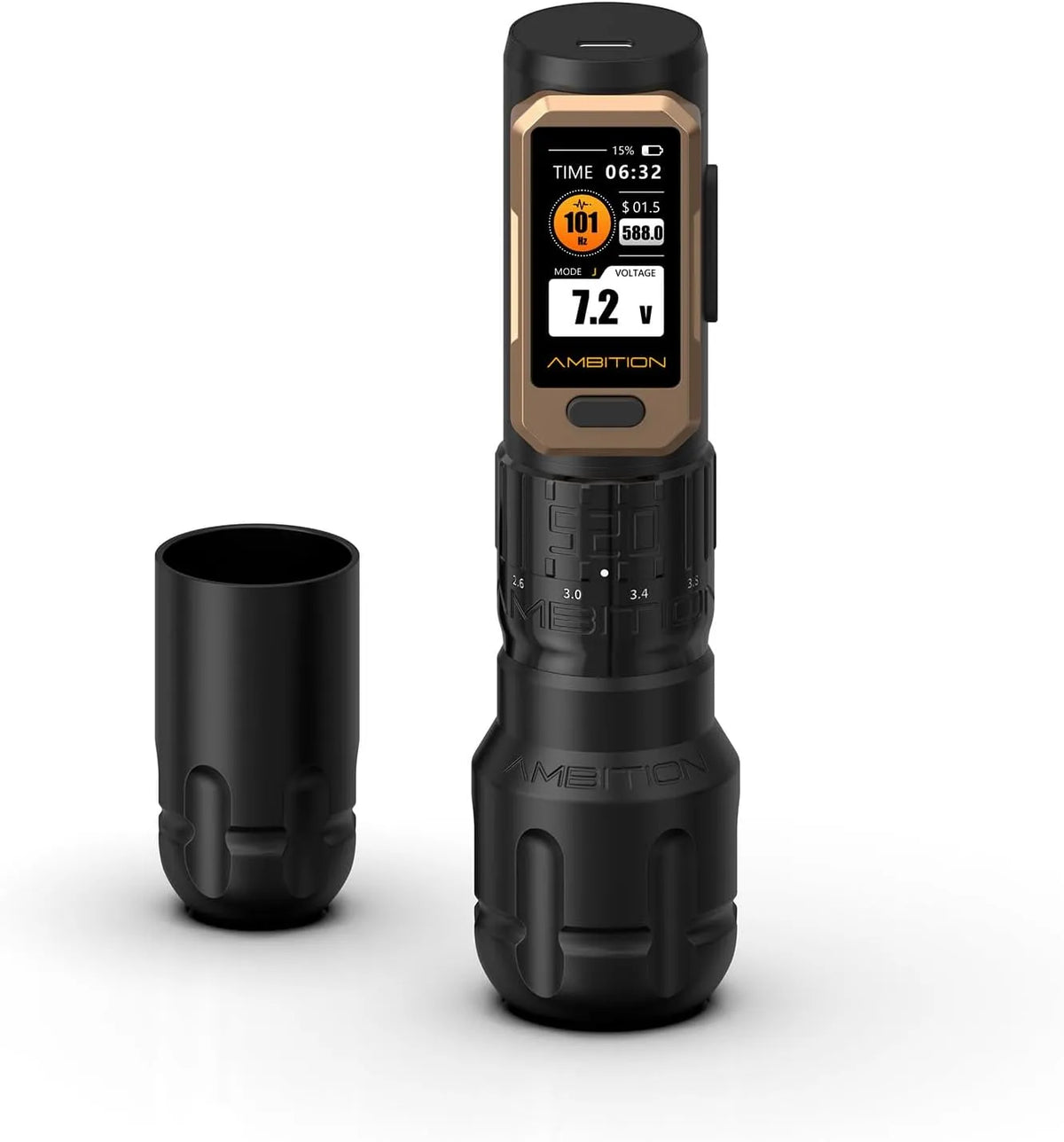 Tattoo Machine, 520g, 2400mAh Batterij en Verstelbare Slag, Professionele Tattoo Uitrusting voor Artiesten