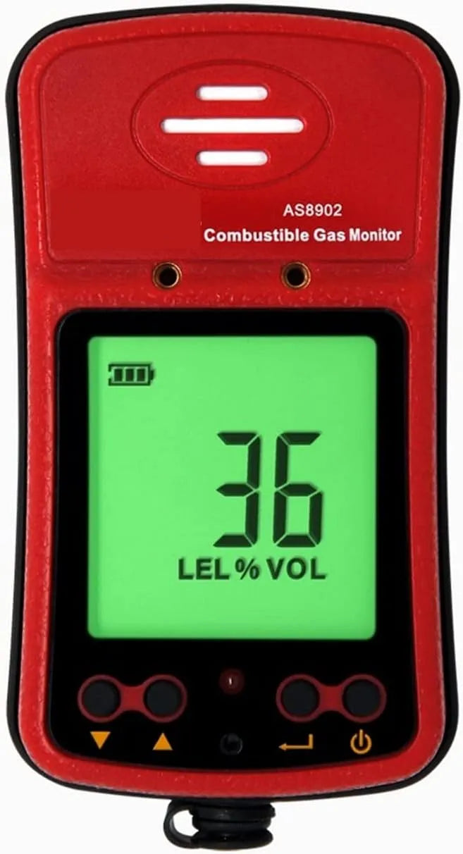 Luchtkwaliteitsmeter met 18 uur, 12 uur, mobiele uitvoering en compact ontwerp