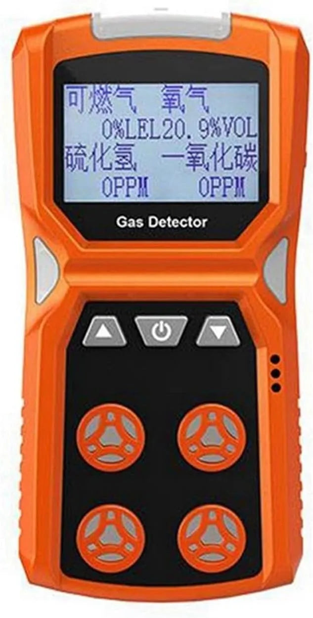 Luchtkwaliteitsmeter, thuis en camper, Meter O2/H2S/CO/LEL 4 In 1 Zuurstof Waterstof