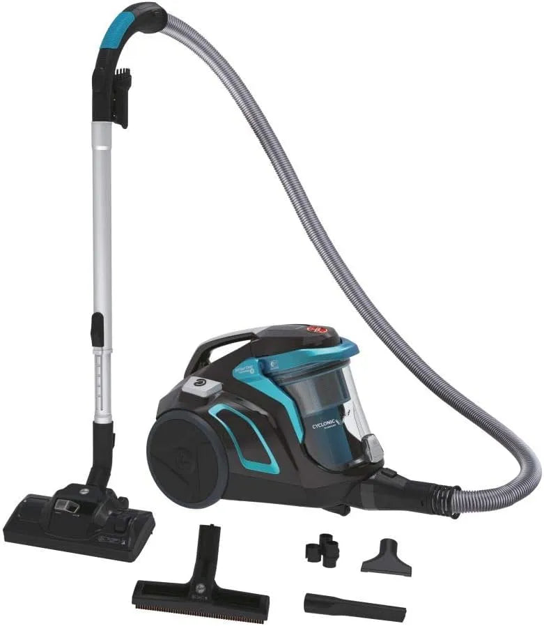 Hoover Stofzuiger en HEPA-filter HP710PAR met 850 W, 851 W, geluidsarme werking en blauw
