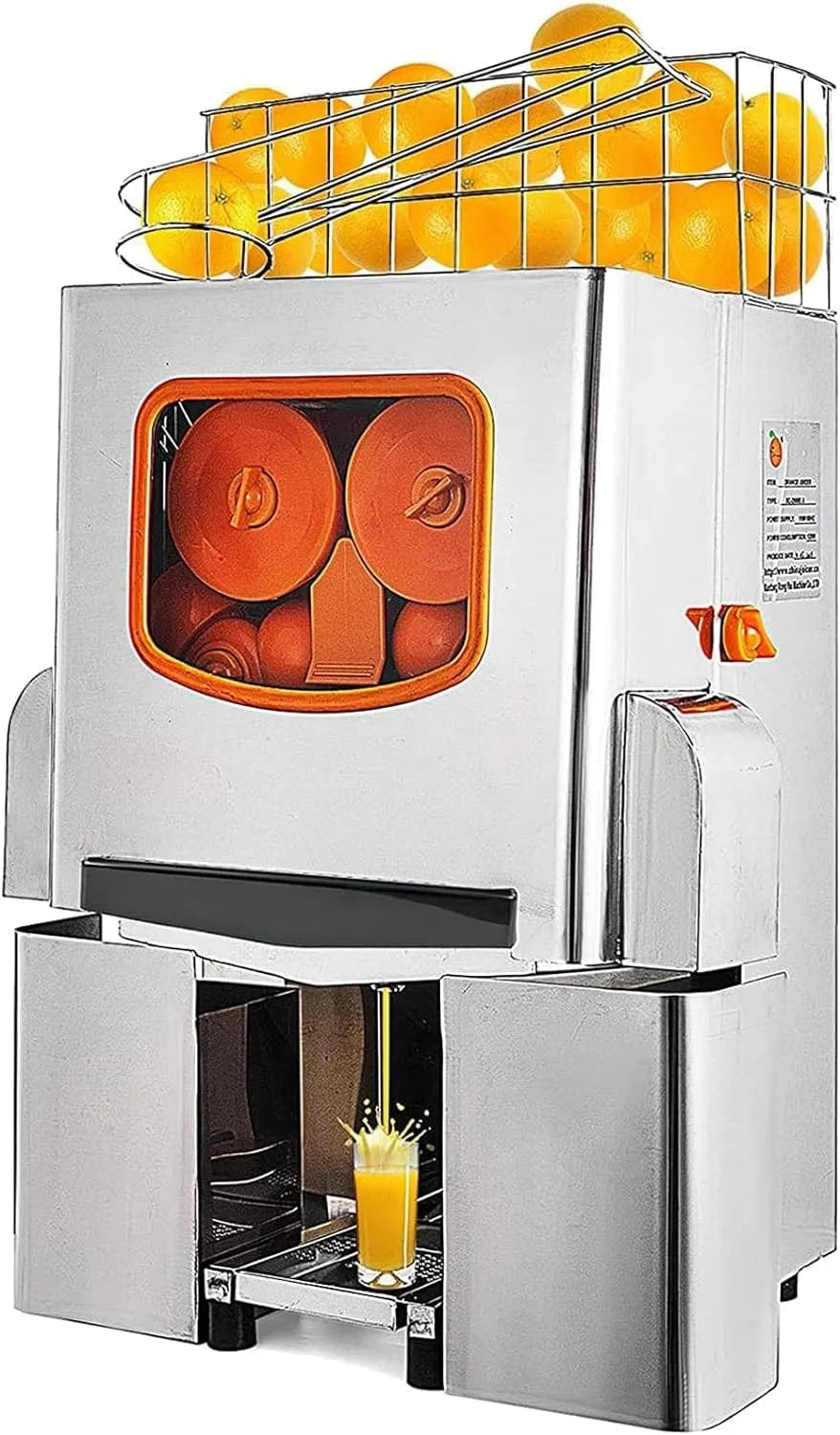 Kast, Commerciële Sapcentrifuge, Langzaam Kauwbare Sapcentrifuge Met Roestvrijstalen Kast, Professionele Fruitextractor, Elektrische Citruspers