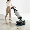 Machine, 17 inch, efficiënte reiniging, tegels, marmer en cementvloeren. grijs, mini-vloermachine, voor houten vloeren, terrazzo
