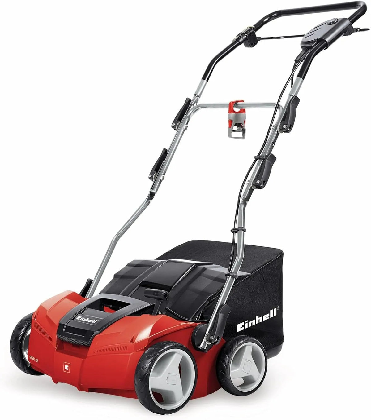 Verticuteermachine, Einhell, 28 L, 500 m2, 1400 W, 1,5 mm, wortels, zodat dit niet snel terug zal komen.