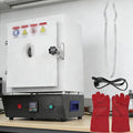 Inbouwoven met 15 x 15 x 20 cm, 1500 W, 0-1150 °C, digitaal display en regelbare thermostaat