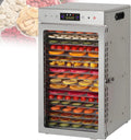 Droger, timer, 6/8/12/18-Tray voedsel- en gedroogde groentendroger, fruit- en groentedroger, 30-90°C
