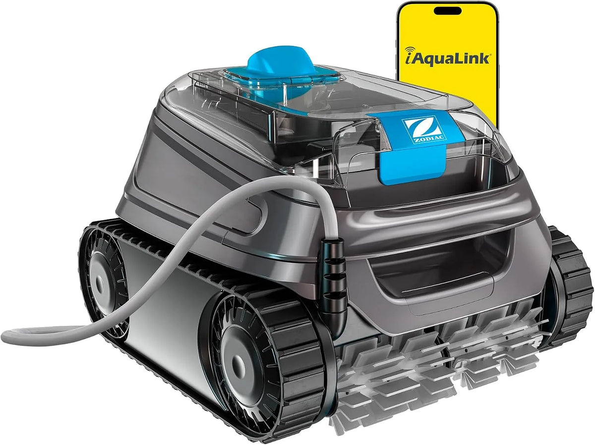 Zodiac, wanden en waterlijn. Besturing via app. Inclusief kabel van 18 m, dubbele filtratie en besturingsbox., CNX 30 IQ Zodiac