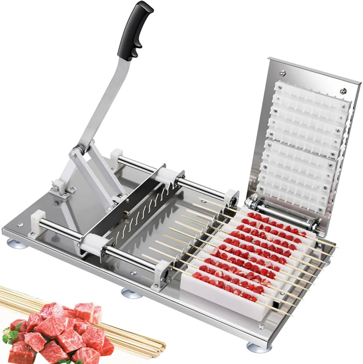 Barbecue, voor eenvoudige vleesspiesjes in restaurants en outdoor picknicks, Roestvrijstalen