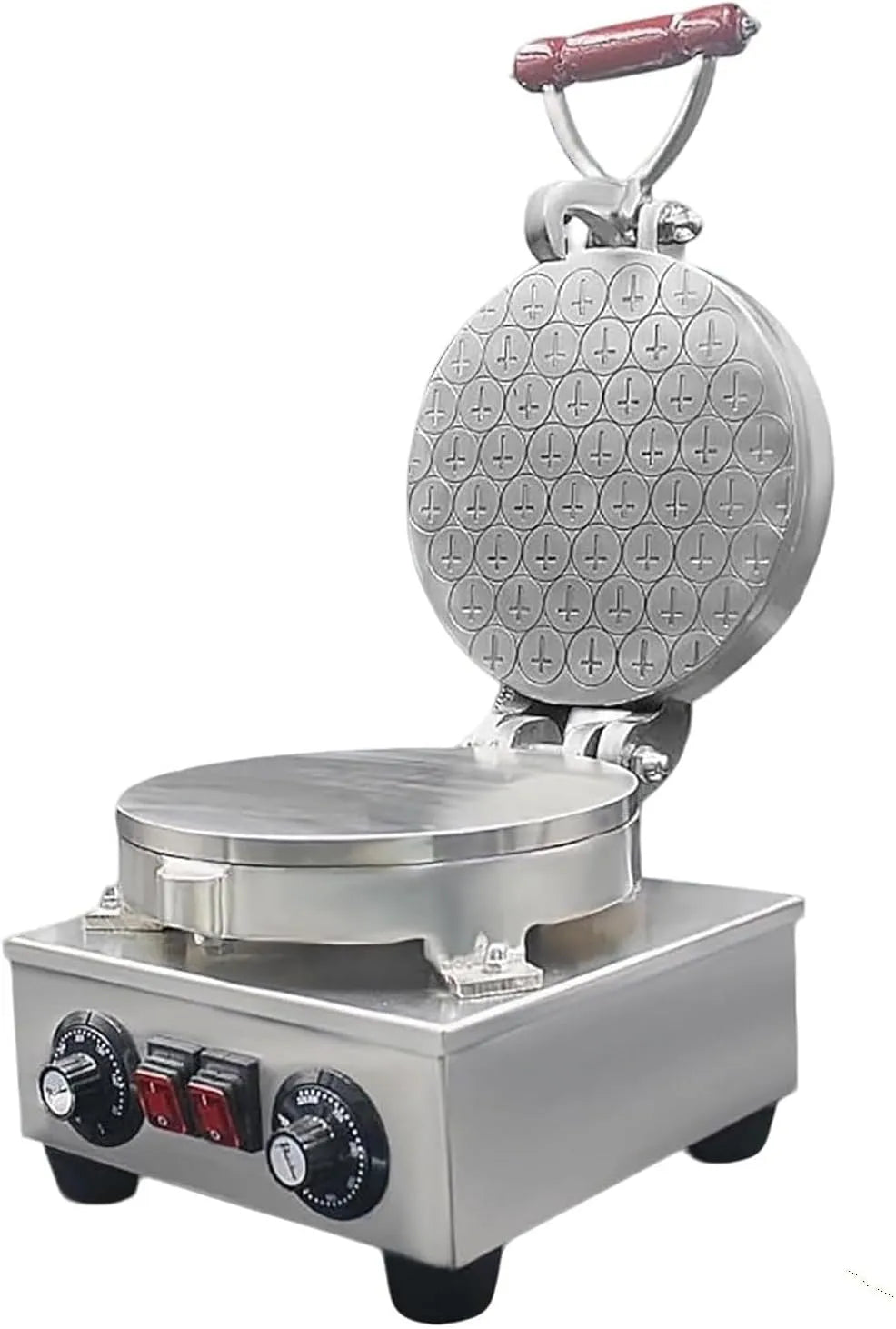 Broodbakmachine met 23,5 cm, 50-300 °C, regelbare thermostaat en RVS