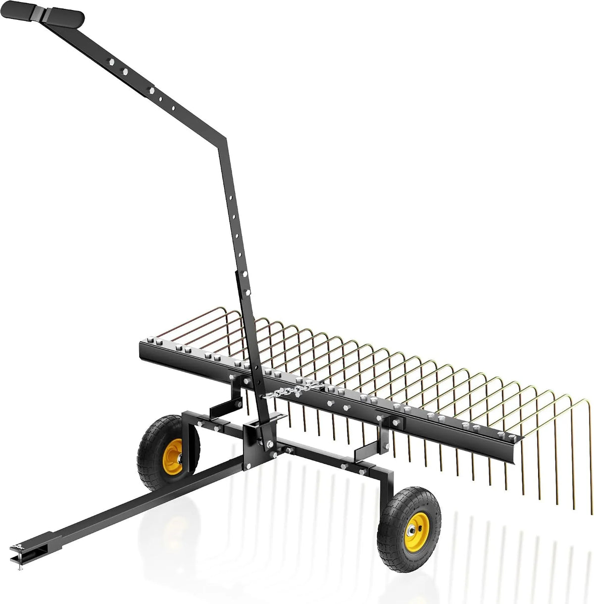 Verticuteermachine, 148 cm, gazonbeluchter voor mosverwijdering en bladen op gazons, ATV's en UTV's, verticuteerder voor grondbewerking