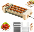 Aanrechthothond roller machine met 47 x 23 x 10.3 cm, 40 x 13 x 10cm, 550 W, 24 uur, regelbare thermostaat en RVS