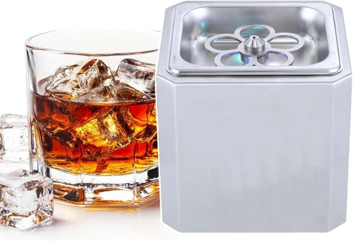 Glas Frost Machine Co2 met 195 x 195 x 190mm, 4-6 seconden, 26 W, 5kg, 1-3 cm en RVS