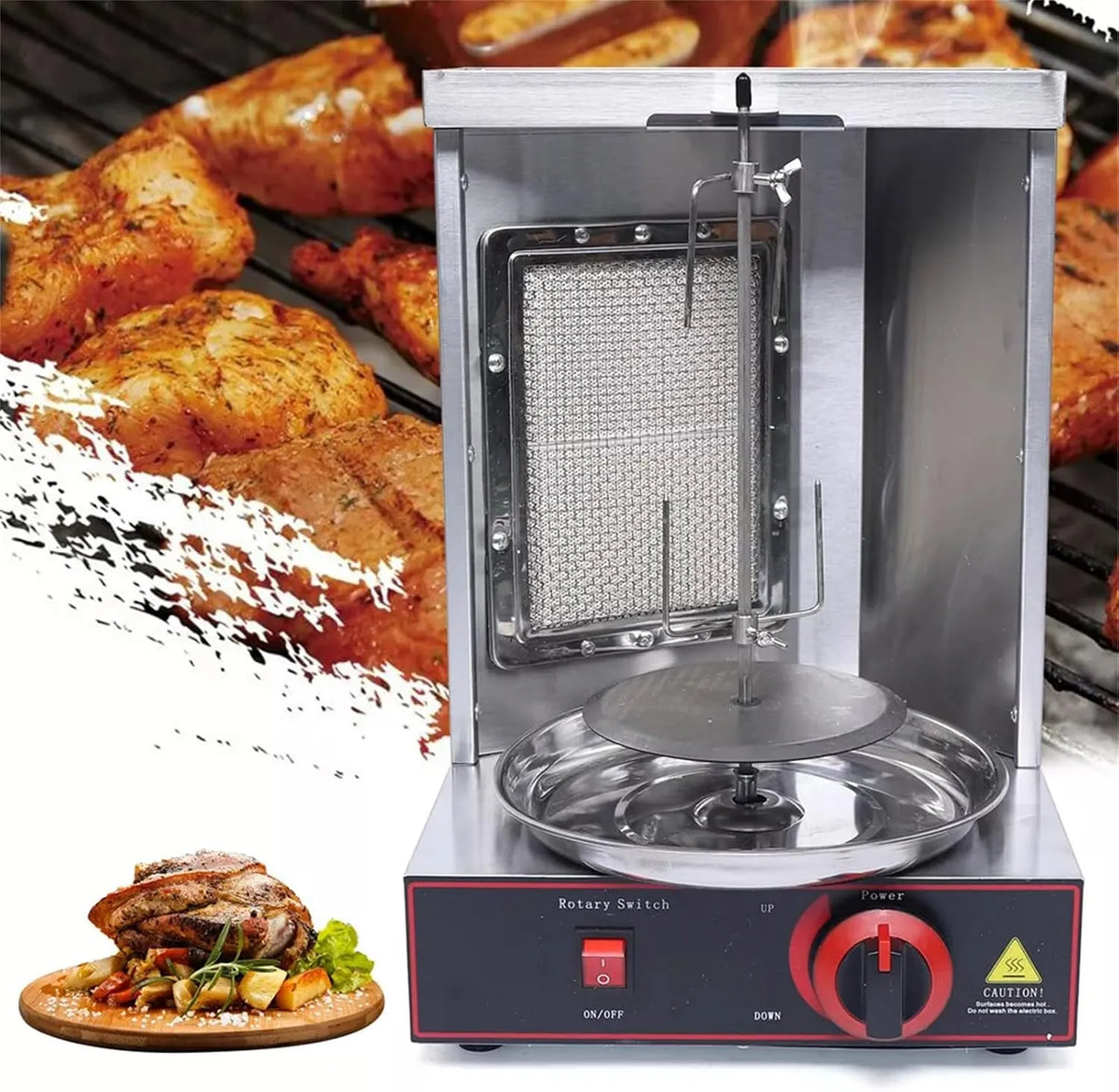 Döner kebab machine, döner kebab machine RVS verticale grill gyrogrill verticale grill