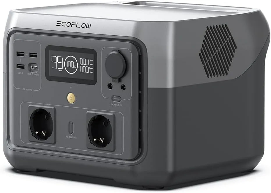 Draagbaar powerstation, LiFeP04-batterij, 512Wh, 1 uur, 1000 W
