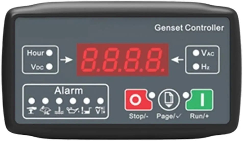 1 x MGC100 benzine-generatorregelaar, model MGC100, led-display, automatische start en uitschakeling, 1 x