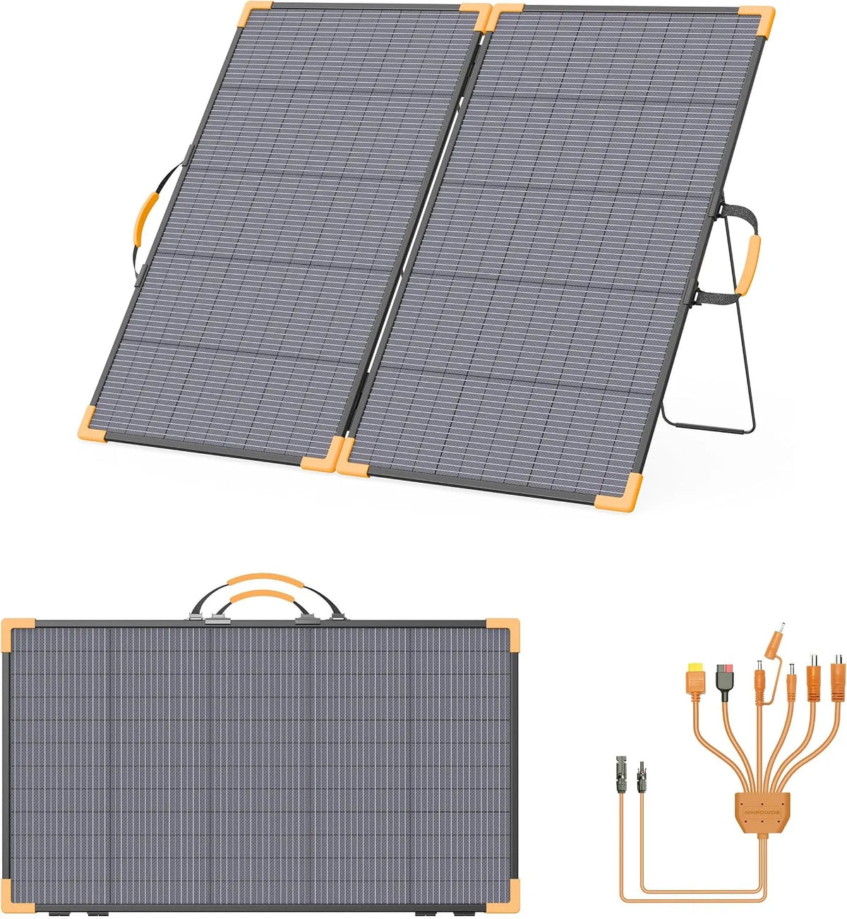 Zonnepaneel, 220 watt draagbaar zonnepaneel, 24 V bifaciale opvouwbare zonne-oplader