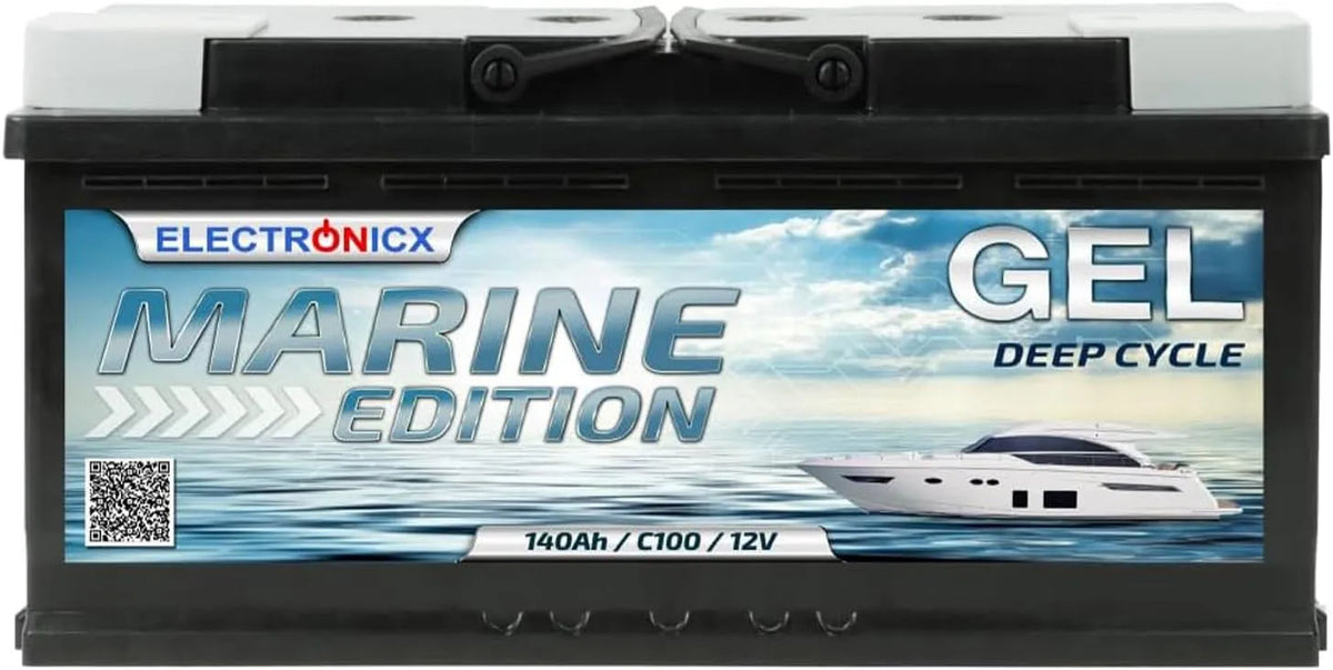 Electronicx GEL 12V 140Ah Marine Edition Deep Cycle accu met 393 x 175 x 190 mm