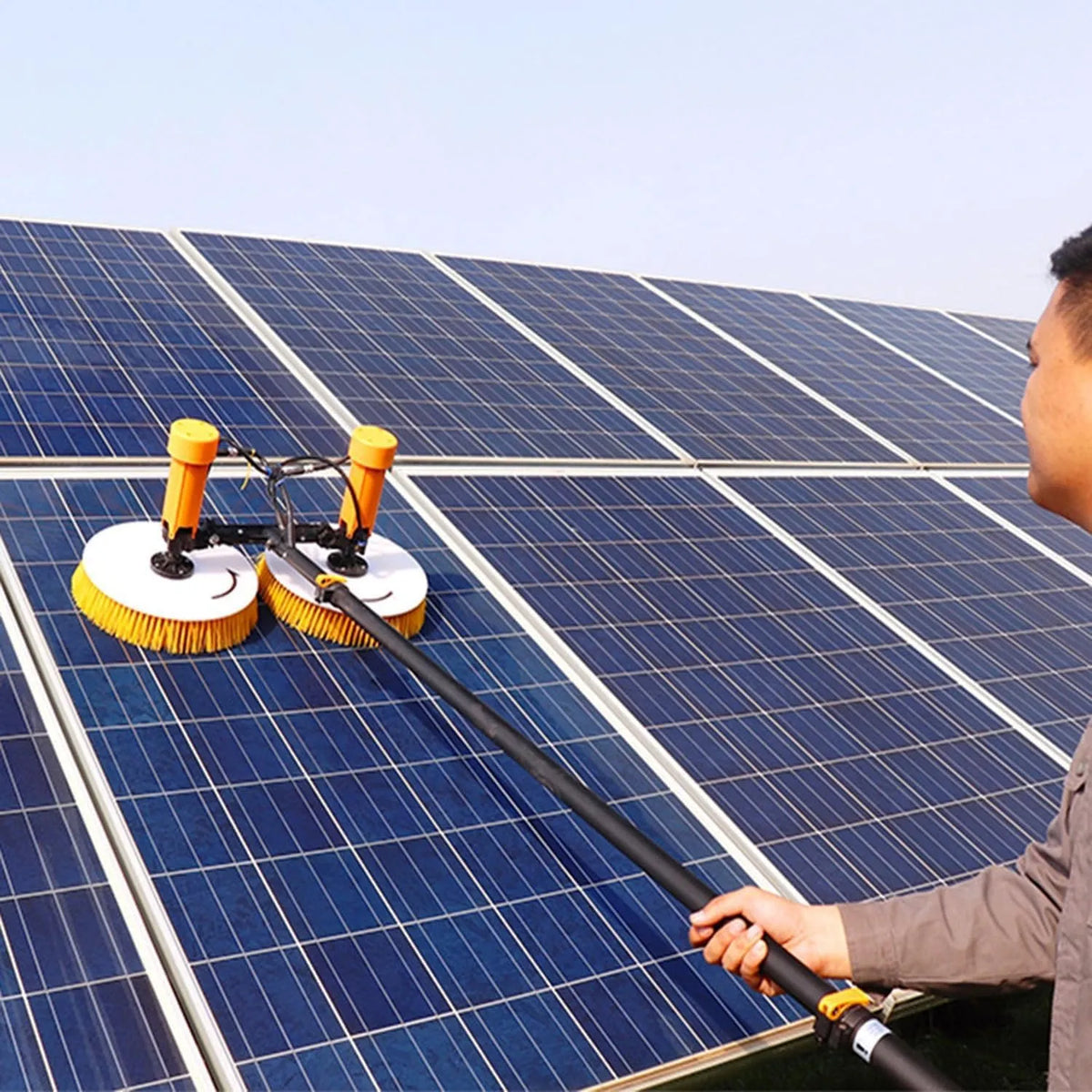 Machine, Dubbele kop Schaal Power fotovoltaïsche reinigingsmachine