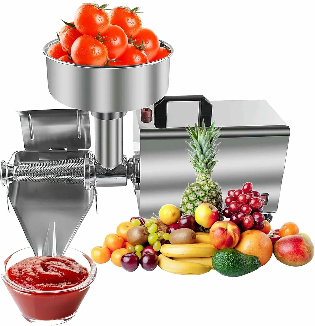 Machine, Commerciële Tomatenstrainermachine, Sauzen En Meer Elektrische Fruitpers Squeezer Jam -Machine