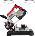 1100 W, 10 ampère-motor, 12,7 cm diepe zaagsnede lintzaag voor metaal, PowerSmart