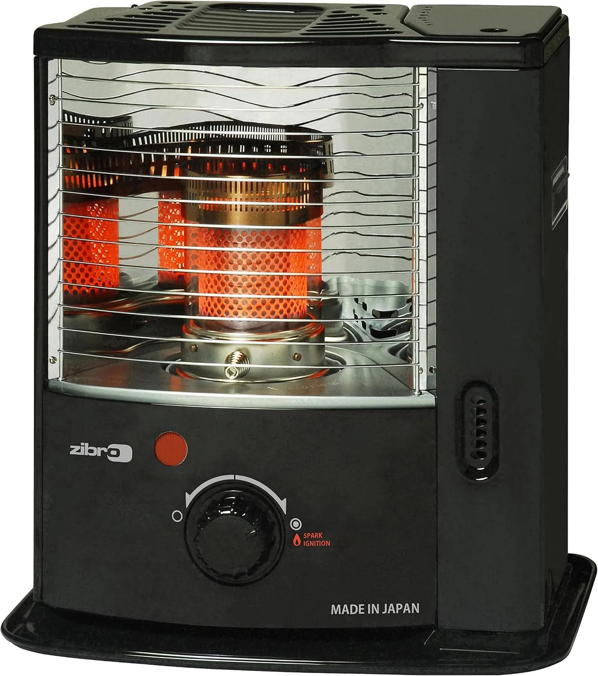 Warmtestraler, 2,20 kW, 32 vierkante meter, zwart