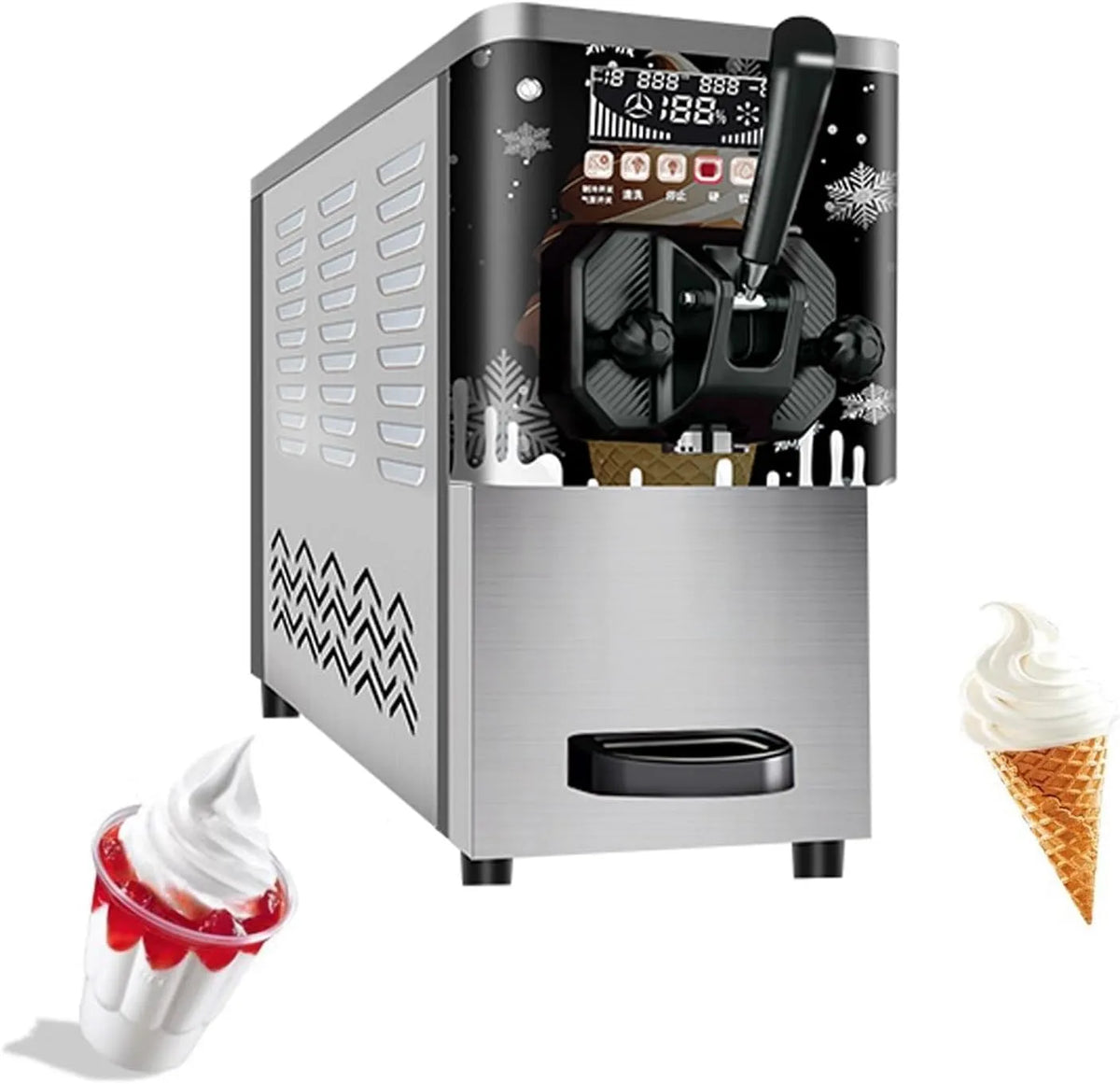Ijsmachine machine met 20 minuten en 24 uur, IJsmachine Commerciële