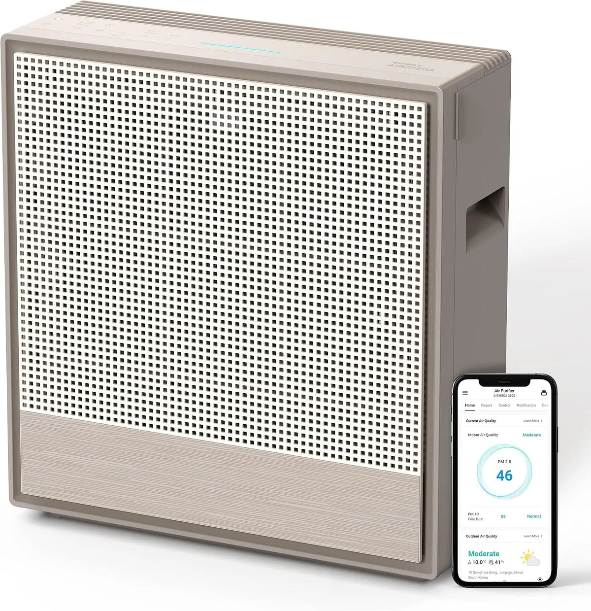 HEPA-filter, ft2, allergieën, huisdieren, Dander, Odor, AQI, App Control, Smart