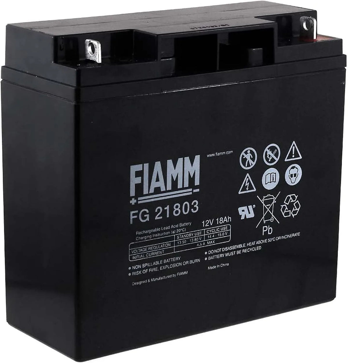 FIAMM Reserveaccu voor, UPS-noodstroomvoorziening, 12 V