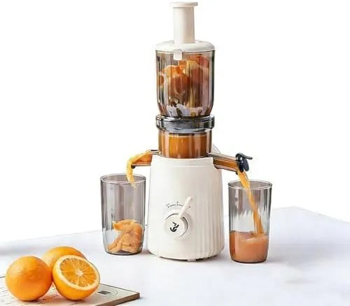 Slow Juicer met 80 RPM, 104 mm, 28 cm, 45 dB en geluidsarme werking