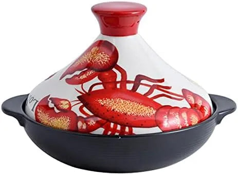 Tajine, stoofpot pot, braadpan, Marokkaanse gietijzeren tajine kookpan