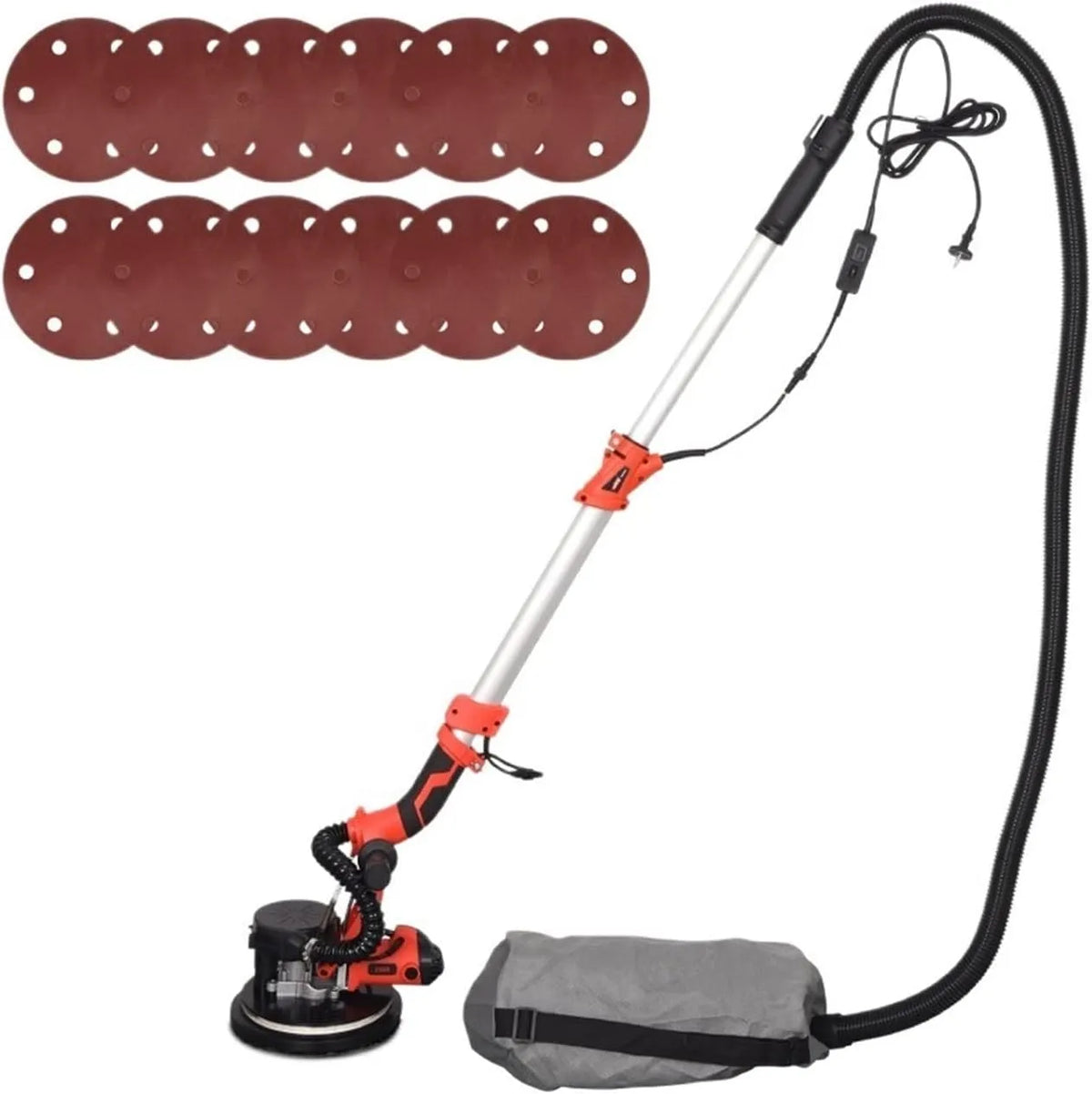 Polijstmachine, 850 W, Muur Polijsten Slijpen Dubbele Led Licht, Muur Stopverf Polijstmachine Machine