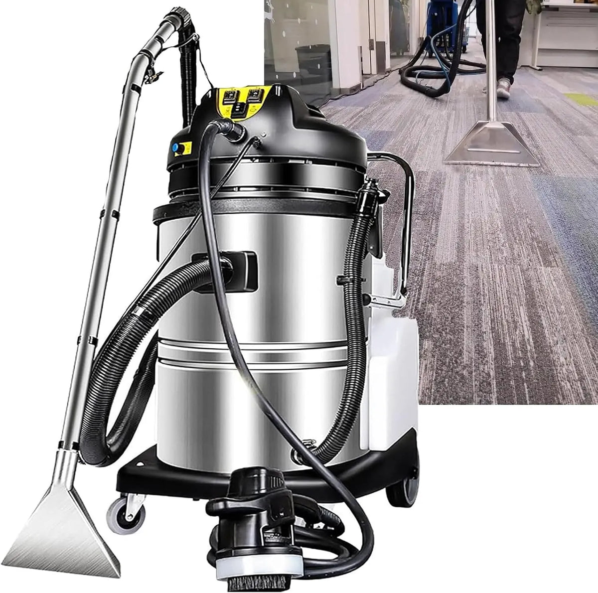 Stofzuiger met 40L, 3-in-1, geluidsarme werking, RVS en voor tapijt, harde vloeren en dierenharen