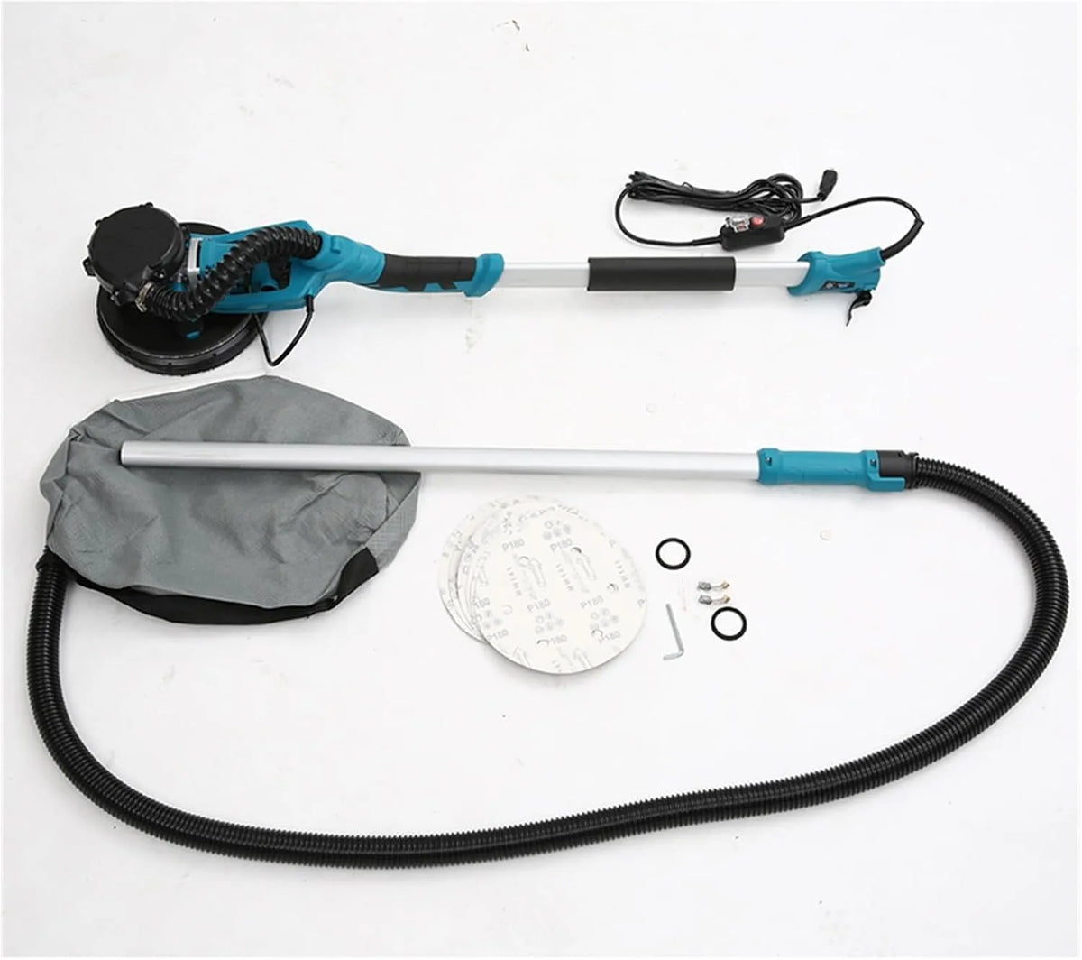 Polijstmachine, 980 W, Muur Polijsten Slijpen Dubbele Led Licht, Muur Stopverf Polijstmachine Machine