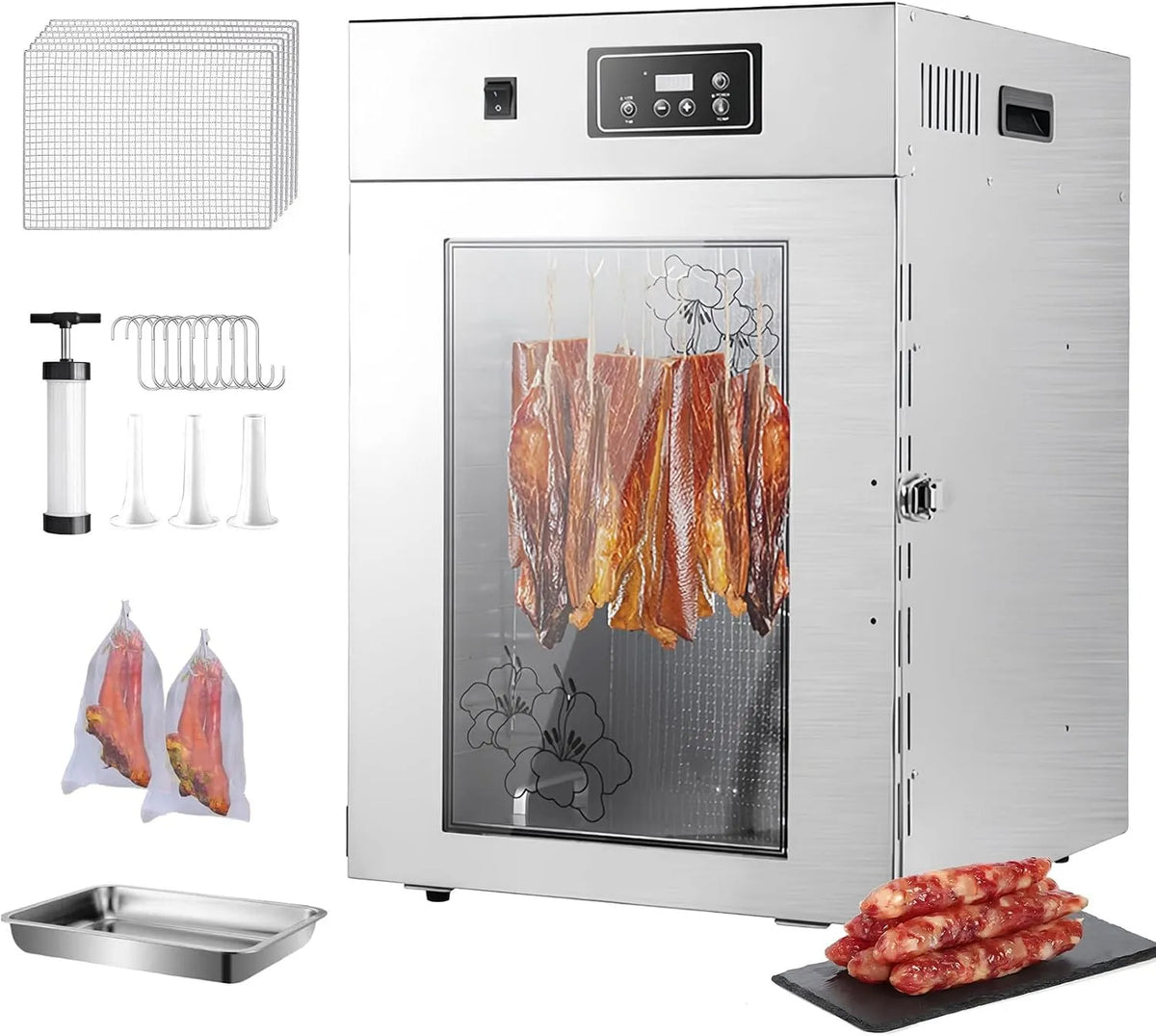 Droger met 15kg, 30°C, 90°C, 24 uur, Timer, aanraakbediening, RVS en accessoires inbegrepen