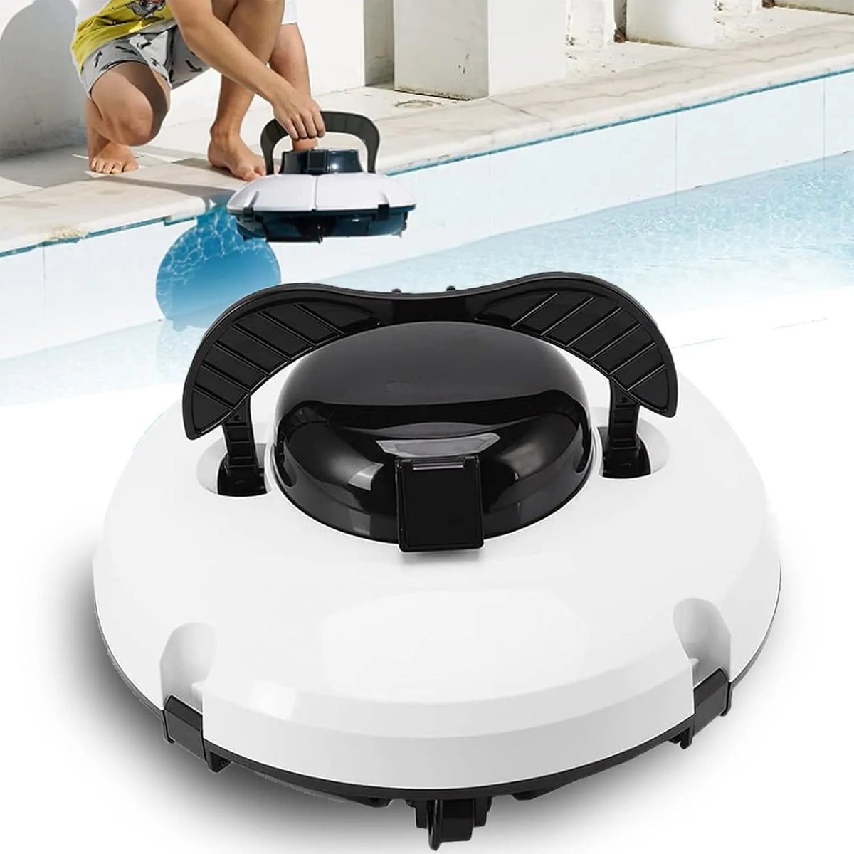 Zwembadrobot, Draadloze, Volautomatische Zwembadstofzuiger, 110V