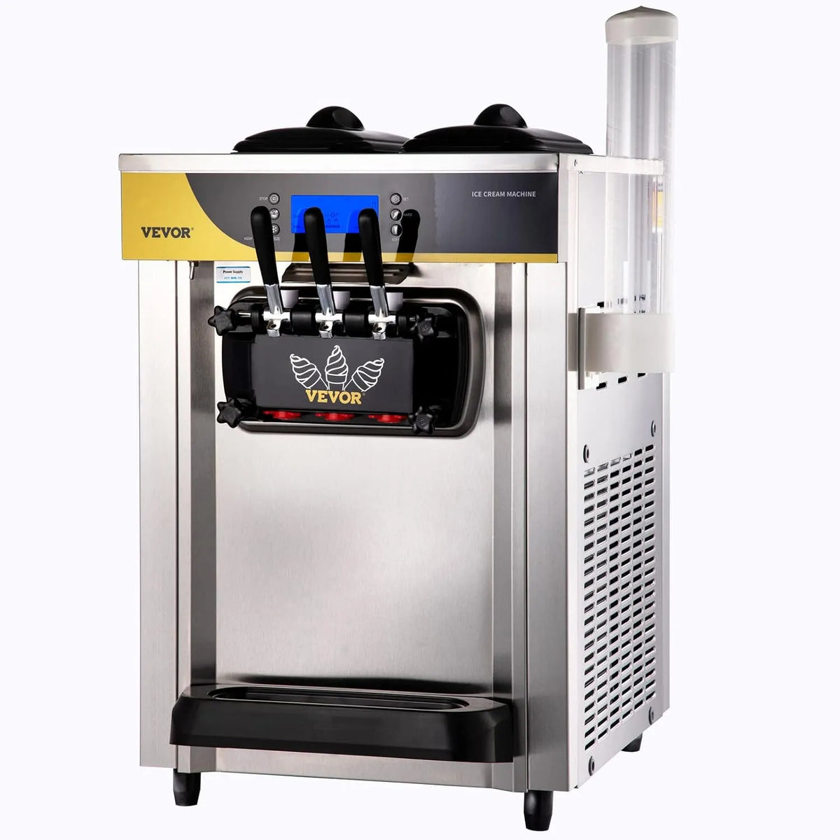 Machine met 74,5 x 54 x 86 cm, 2200 W, 22-30 l, 6 l, 2 l, 34 inch, RVS en zilver