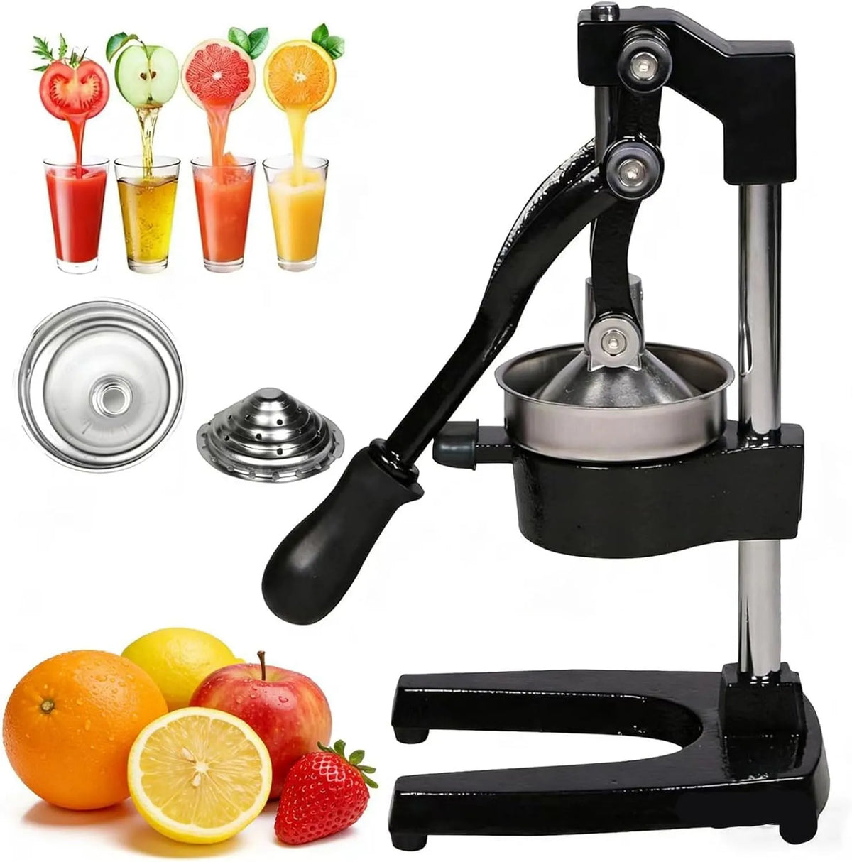 Vaatwasser, commerciële handmatige handpers, citroenen, aanrechtpers voor vers vruchtensap, zware handpers sapcentrifuge voor sinaasappels
