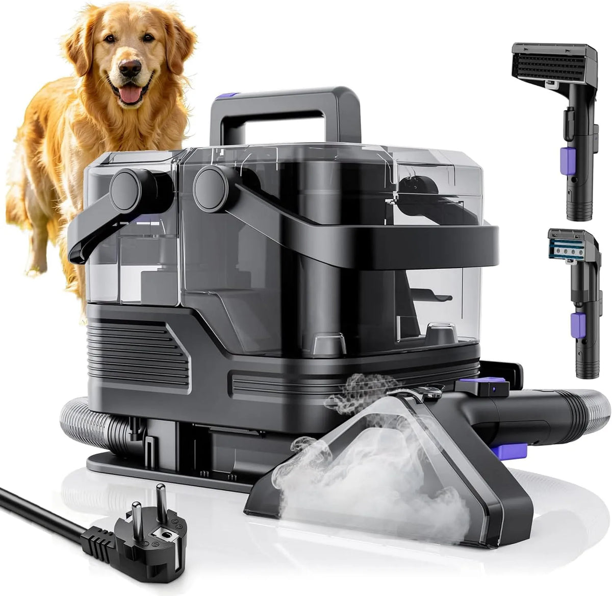 Machine, Draagbare tapijtreinigingsmachine, spot reiniger, stoffering reinigingsmachine met handvat voor huisdiervlekken, bank, auto, meubels Hot