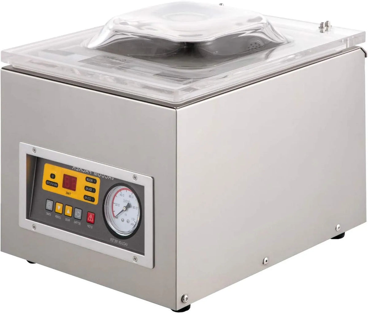 Vacuümsealer met CE/FCC/CCC/PSE Zilveren sealer + 100 stks vacuümzakken, Voedsel Sluitmachine, 120 W, Digitale Vacuüm Verpakking Sluitmachine