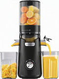 ACOQOOS Sapcentrifuge, ACOQOOS Sapcentrifuge, 1,8 l vulvolume, Slow Juicer met 2 glazen, sapcentrifuge voor hele groenten en fruit, eenvoudige