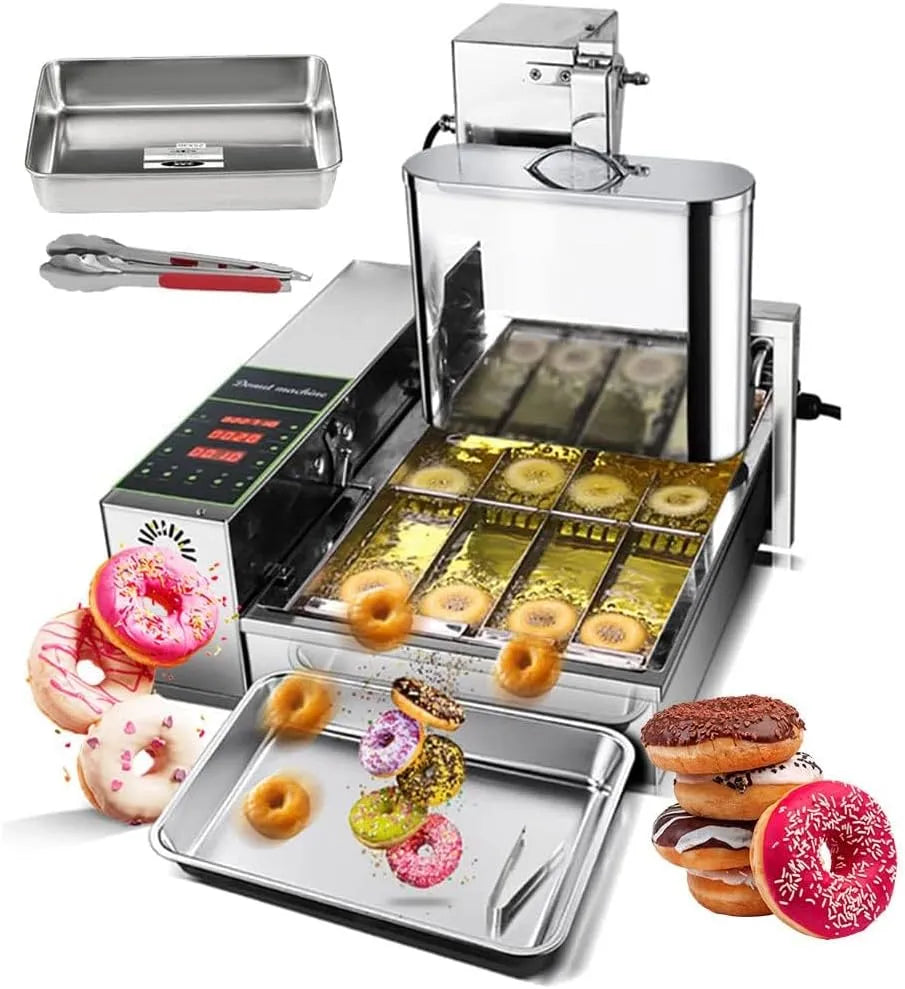 Mini Donut Machine met 2000 W, 530 x 810 x 400 mm, 550 x 570 x 450 mm, 220 V, 50 Hz, 60 Hz, 220 °C en 10 l