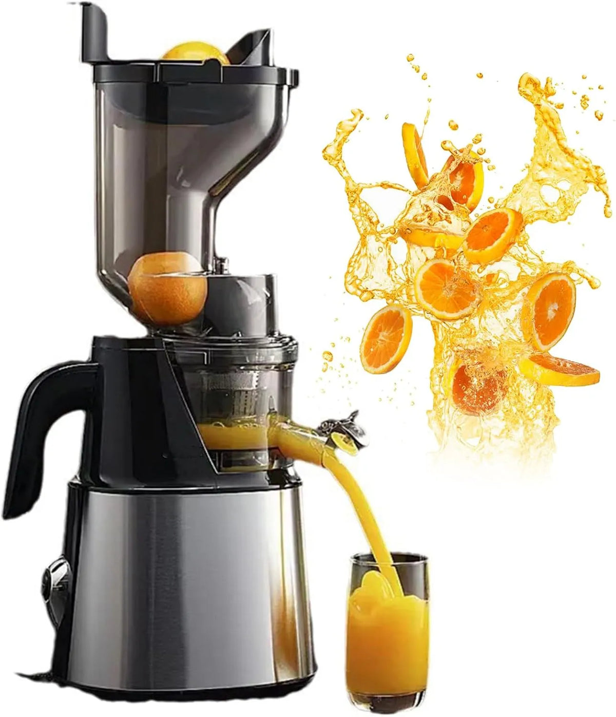 150 W Slow Masticating Juicer met 150 W, 130 mm en geluidsarme werking