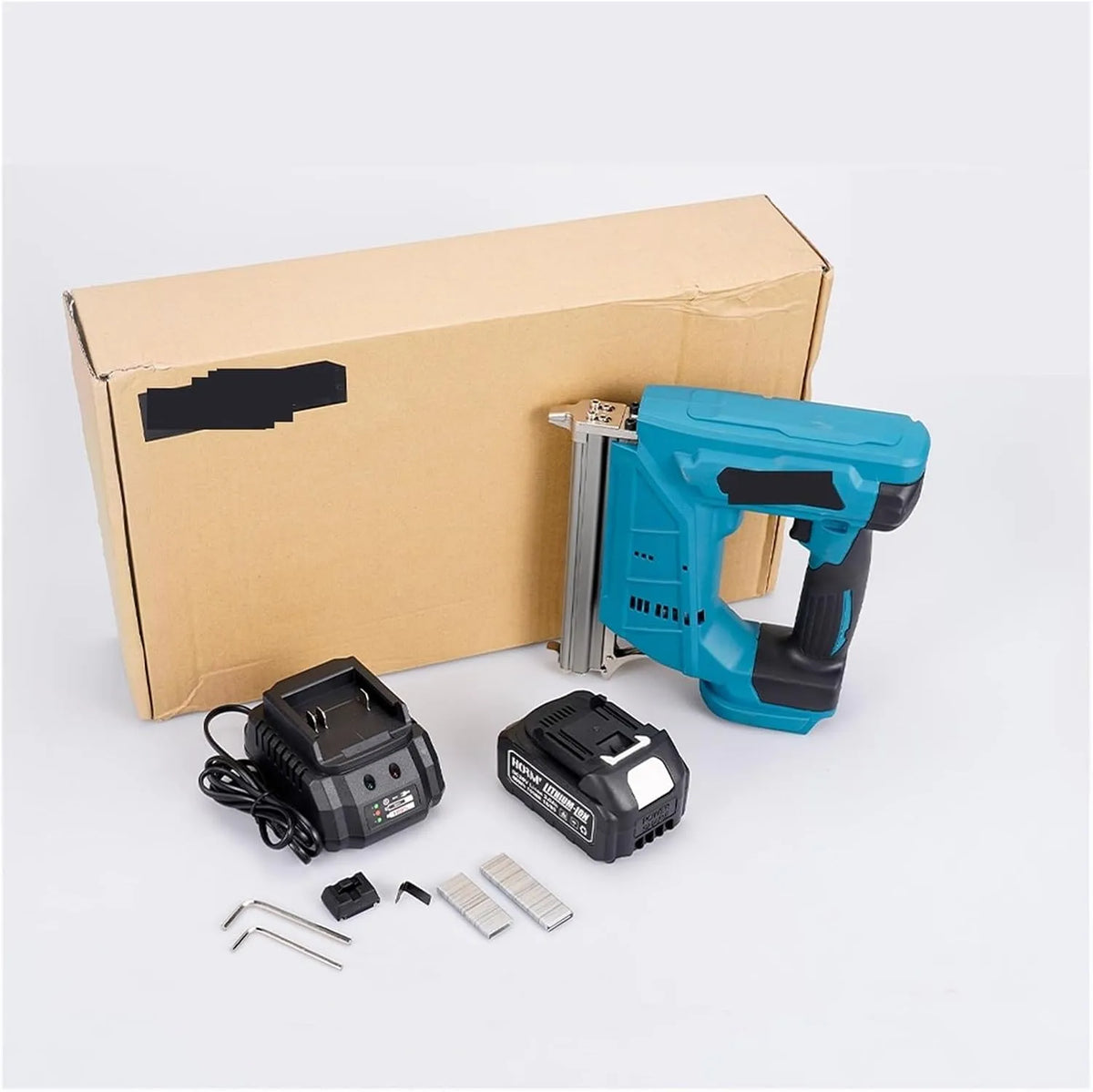 20V, 20V Elektrische Schiethamer voor 422J Nail, Framing Tacker Nietmachine Meubels Nietpistool, Houtbewerking Power Tool 1Battery 3.0AH