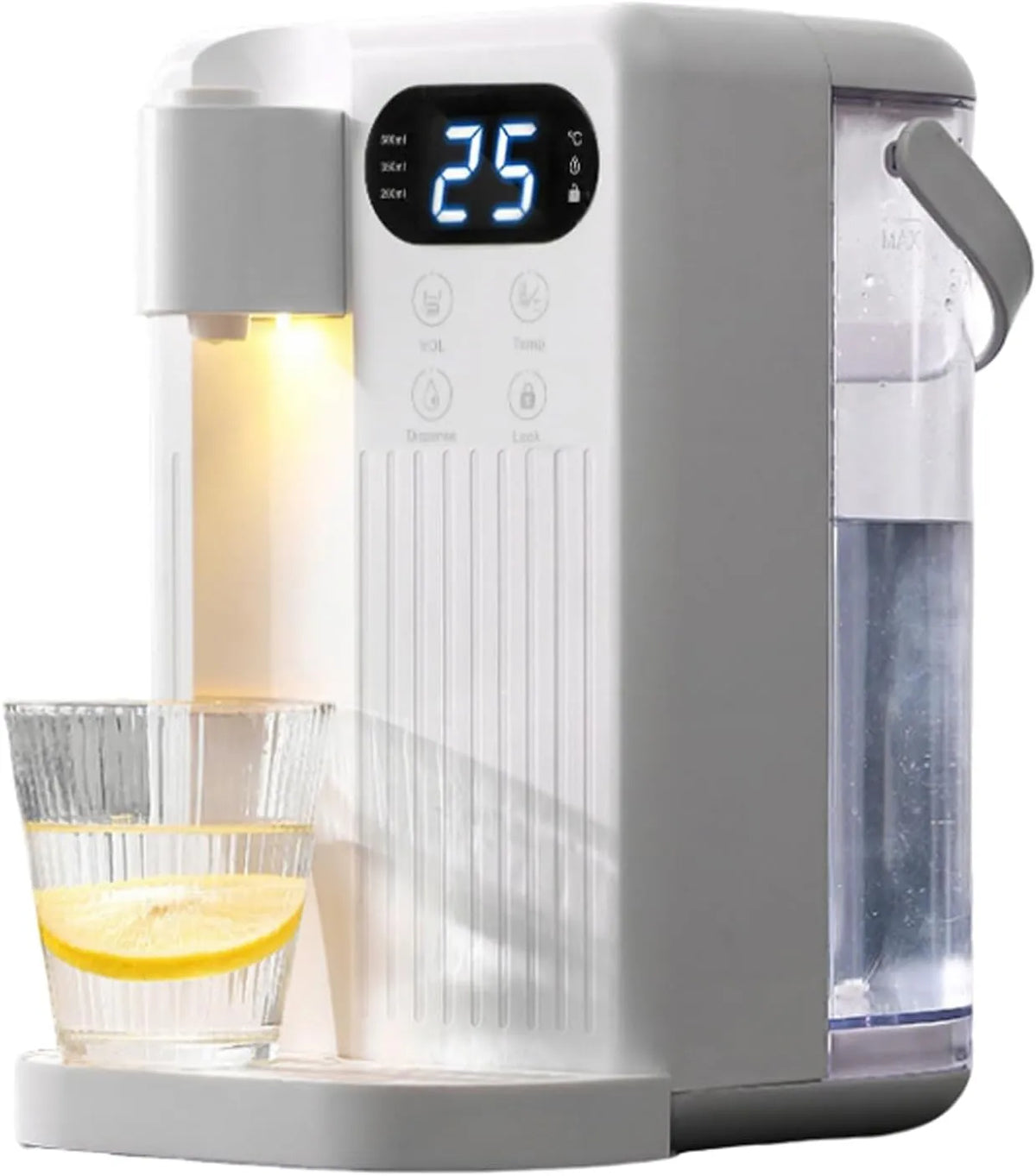 Waterkoker, 3L, Verstelbare 12 Temperatuurinstellingen, Snelle Verwarming in 3 seconden, Draagbare Tafelmodel Waterkoker voor Amerikaanse stekker