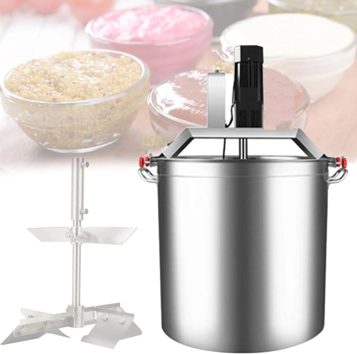 Jam Mixer Machine met 40L, 40cm, 80L, 20-75kg, 12KG, 17KG, 24 uur en RVS
