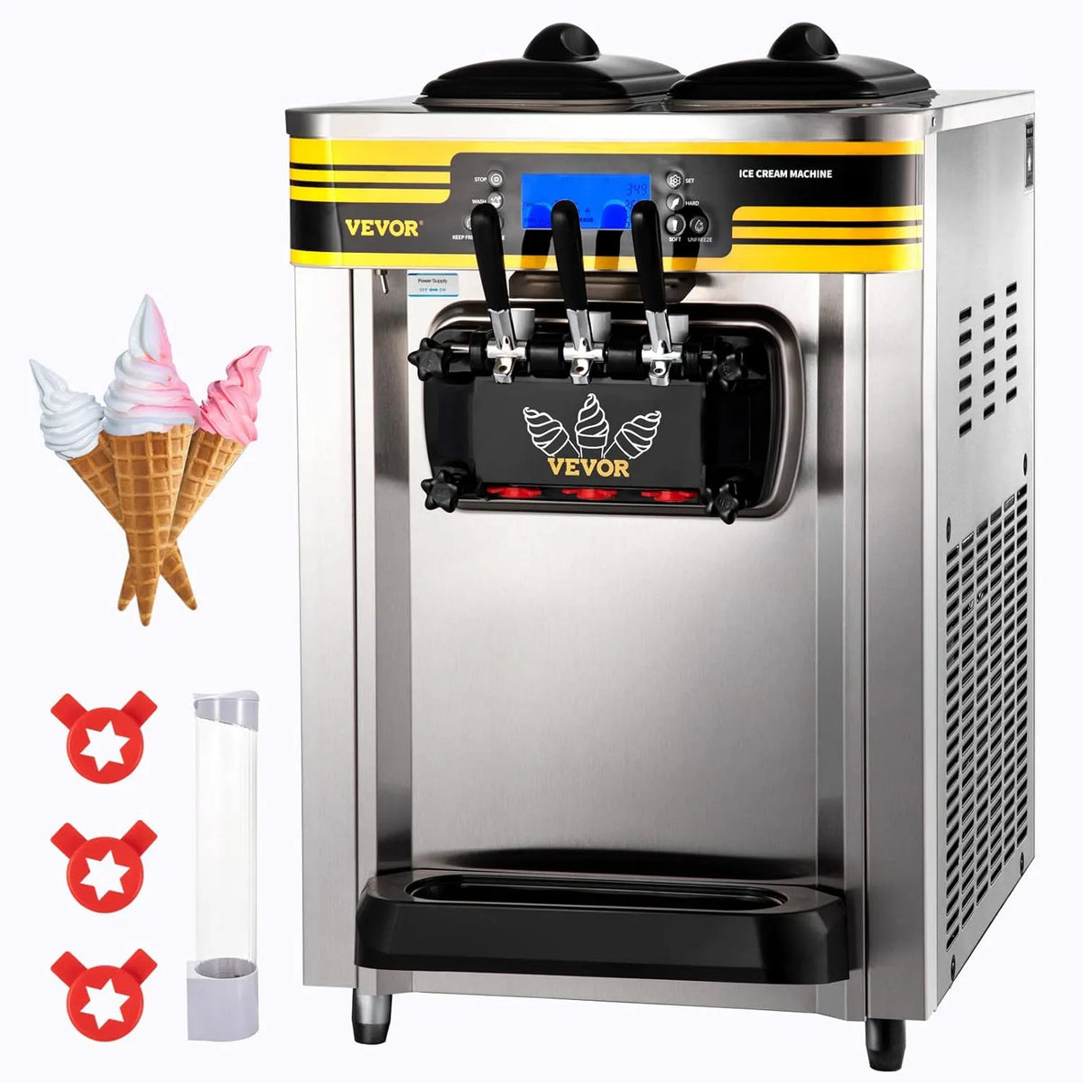 Machine R2 met 2350 W, 22-30 l, 74,5 x 54 x 86 cm, 1155 W, digitaal display, RVS en zilver