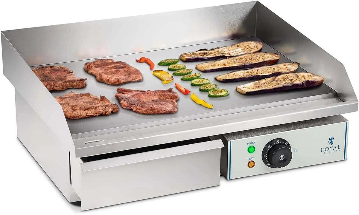Barbecue, RCEG-55, 3000 W, 72,5 x 40 cm, Spatscherm 30-300°C RVS Behuizing