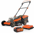 Grasmaaier POWDPGLWS2-40 met 420 mm Ø grasmaaier, met grasopname en achteruitworp, zonder accu en oplader