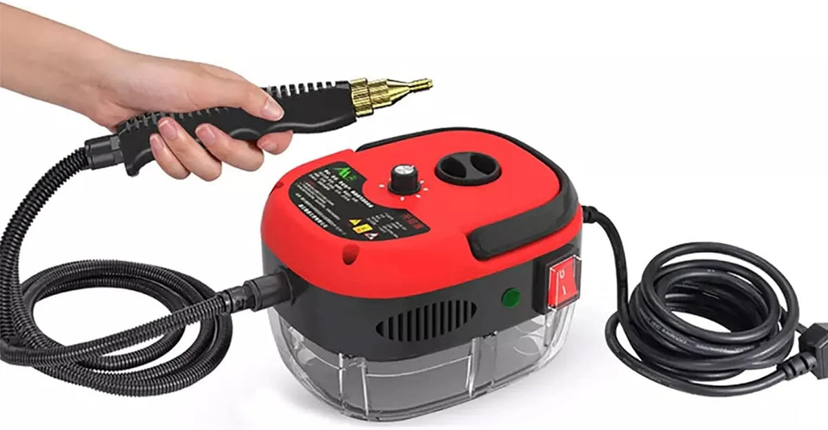 Stoomreiniger met 2500 W, 20 seconden, 3,5 bar, 5-7 minuten en waterreservoir