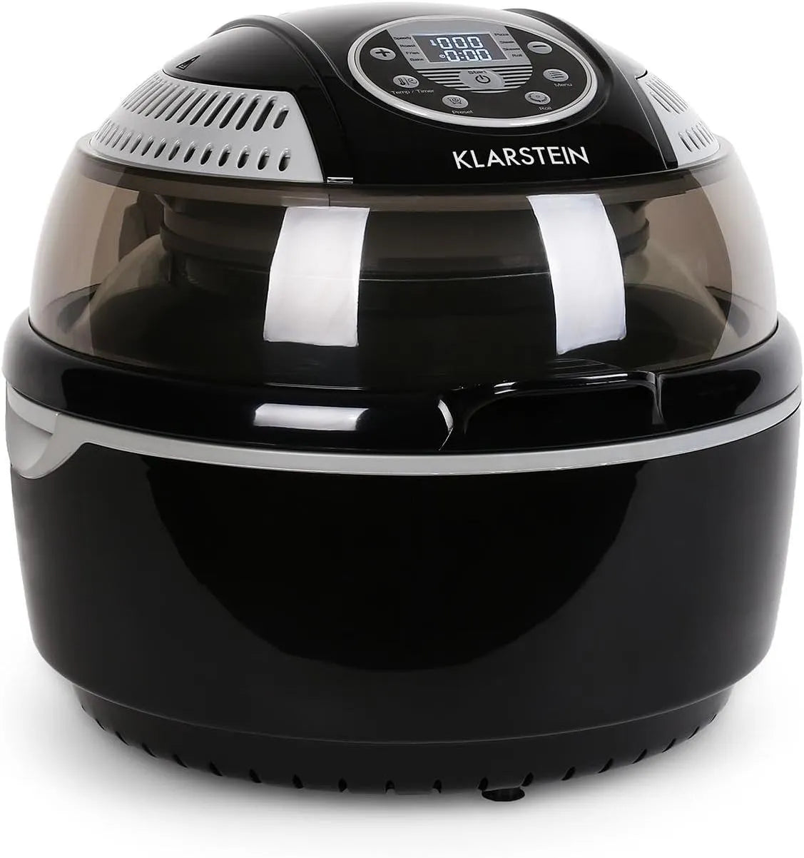 Airfryer met 1400 W, 1 uur, 50 – 230 °C, 220-230 V, digitaal display en zwart