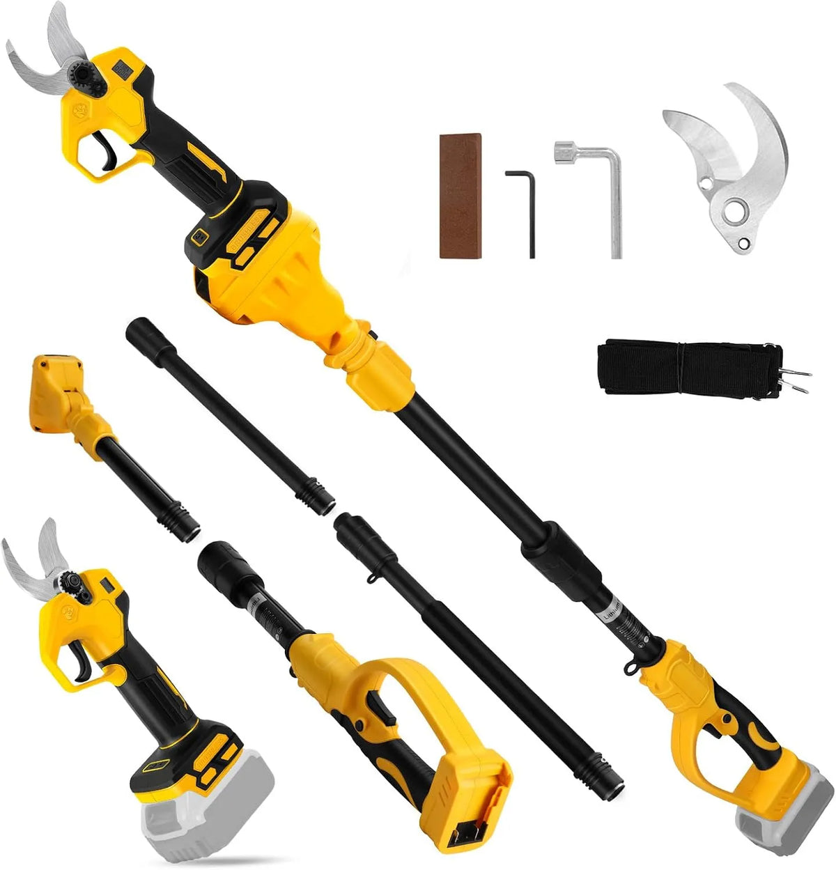 DeWalt Elektrische snoeischaar met 20 V en 30 mm, snoeischaar met verlengstang tot 4,57 m
